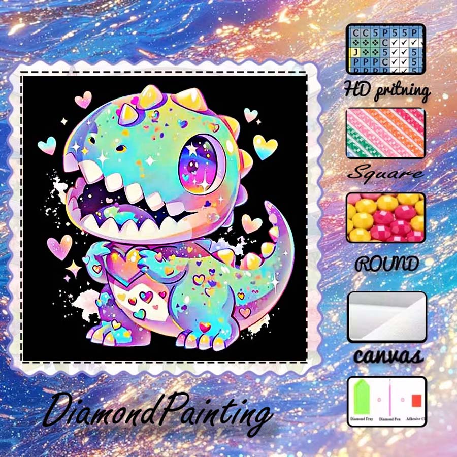 5D Diamond Painting Kit Full Drill - 1 stuk 5D DIY flockingdoek, speciale