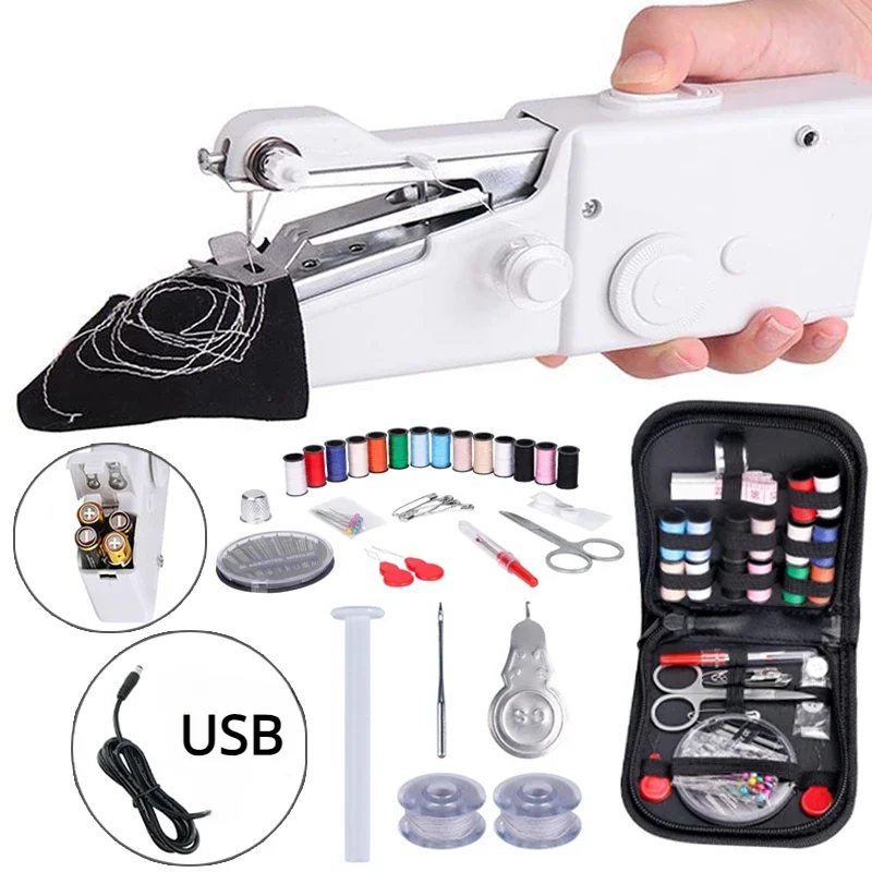 Mini Electric Sewing Machine Handheld - Huishoudelijke Naaimachine Naai Voet Diy Bouwen