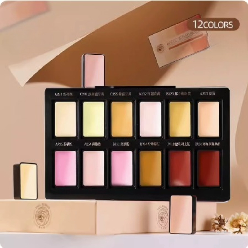 12 kleuren huidskleur effen aq - Watercolor Paint Set Solid Pigment recensie en prijs