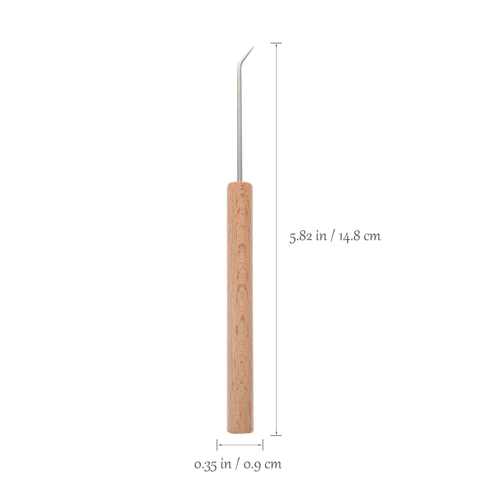 1 stuk haaknaald van hout, een - Wooden Crochet Hooks Ergonomic Handle recensie en prijs