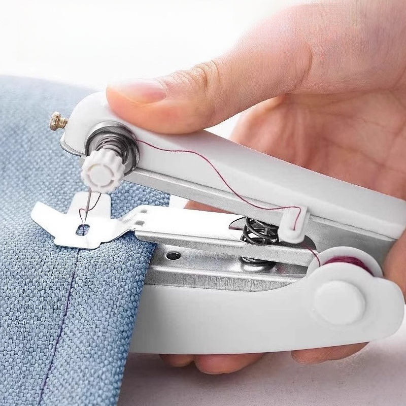 1 stks Witte Draagbare Mini Na - Mini Electric Sewing Machine Handheld recensie en prijs