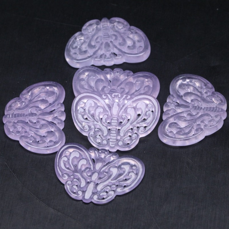 2pc Natuurlijke Paarse Jade Ui - Beading recensie en prijs