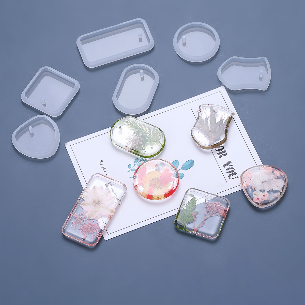 1/6/10pcs DIY Sleutelhanger Ha - Silicone Epoxy Resin Molds Set recensie en prijs