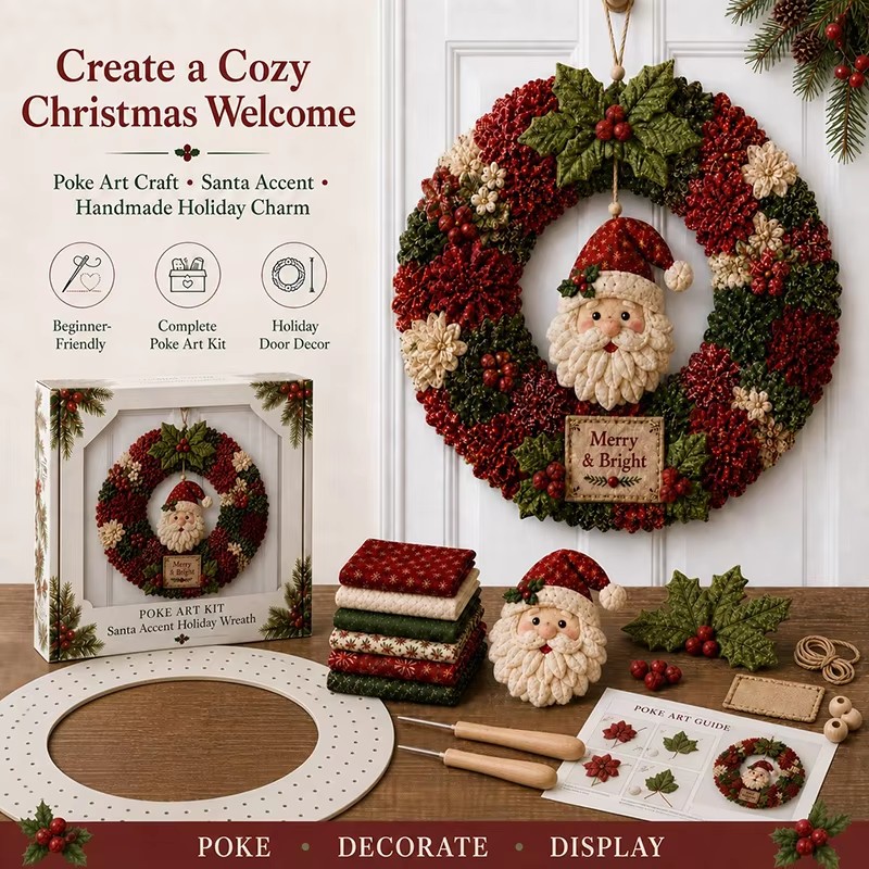 3D Kerst Stof Poke Art Kit, Ke - Sewing recensie en prijs