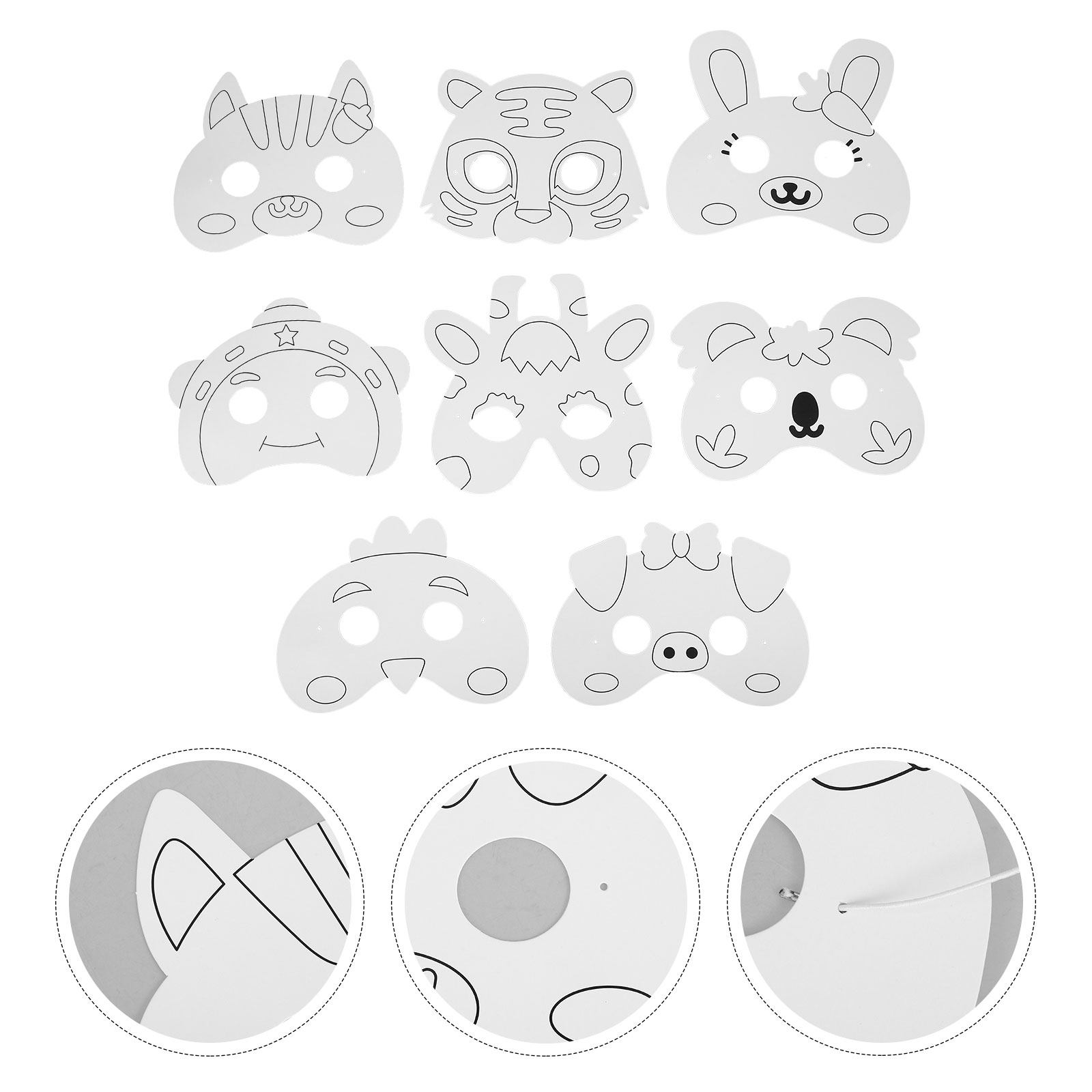 1 set dierenvormige blanco pap - Painting Supplies recensie en prijs