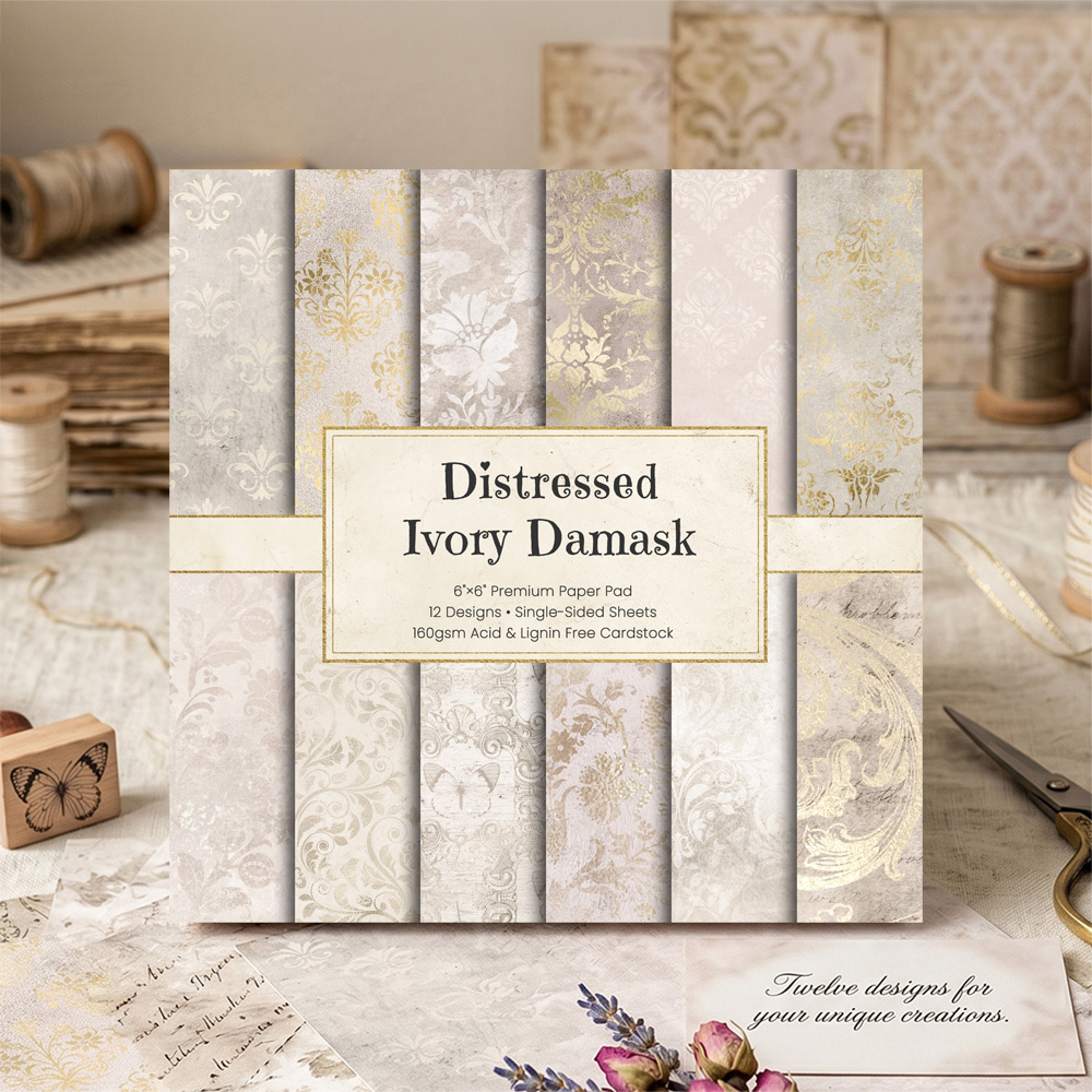 12/24/36 vel 6 inch vintage iv - Vintage Junk Journal Scrapbooking Paper recensie en prijs