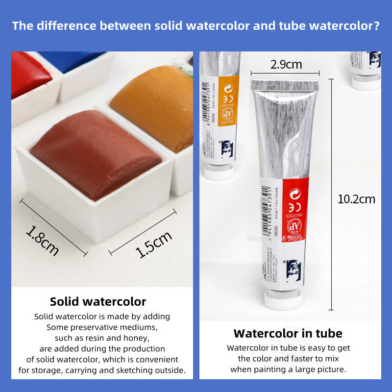 Kunstenaars Effen Aquarel Pigm - Watercolor Paint Set Solid Pigment recensie en prijs
