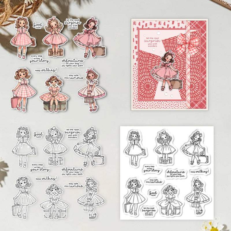 Suncraft Lovely Traveling Litt - Clear Silicone Stamps For Card Making recensie en prijs