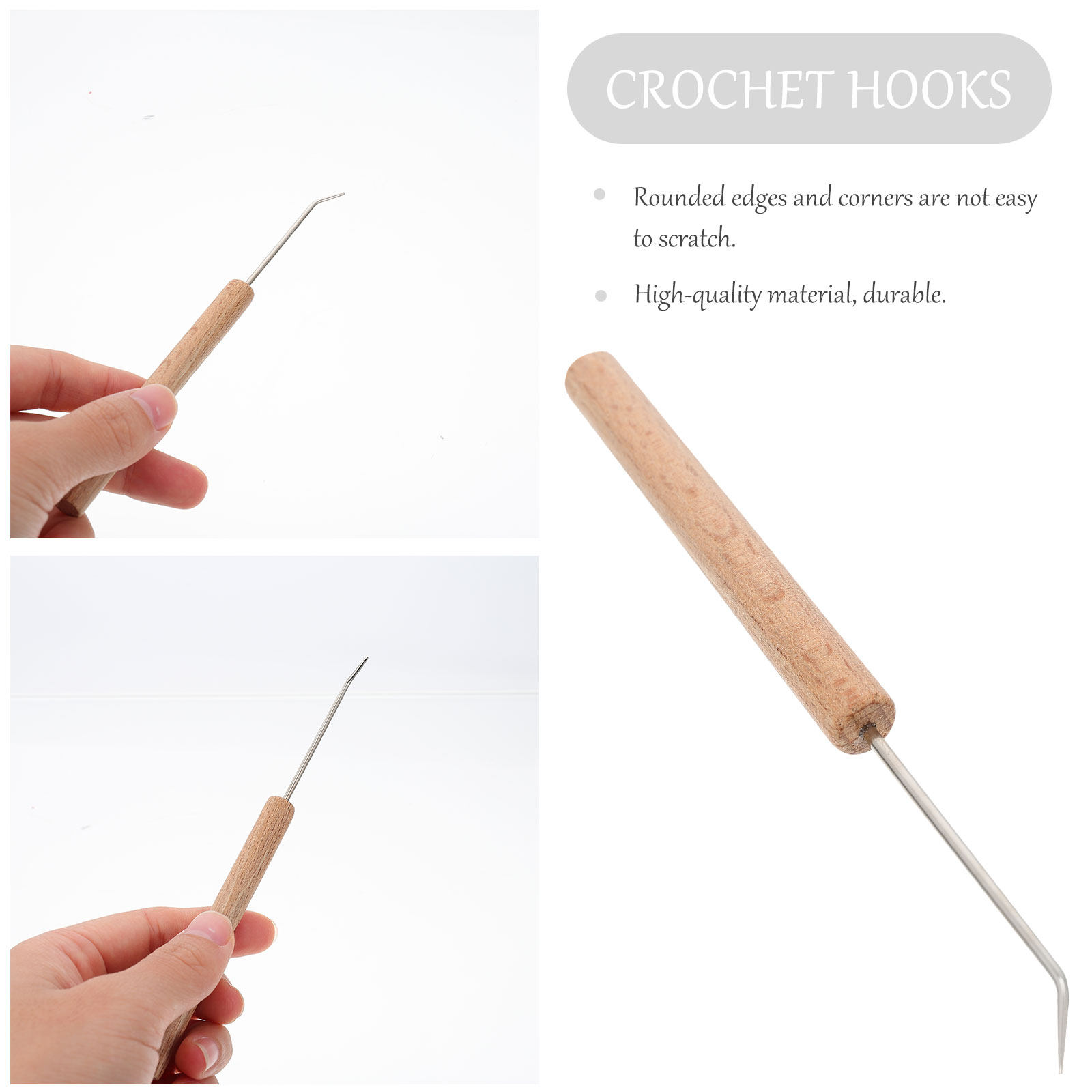 1 stuk: prachtige, ergonomisch - Wooden Crochet Hooks Ergonomic Handle recensie en prijs