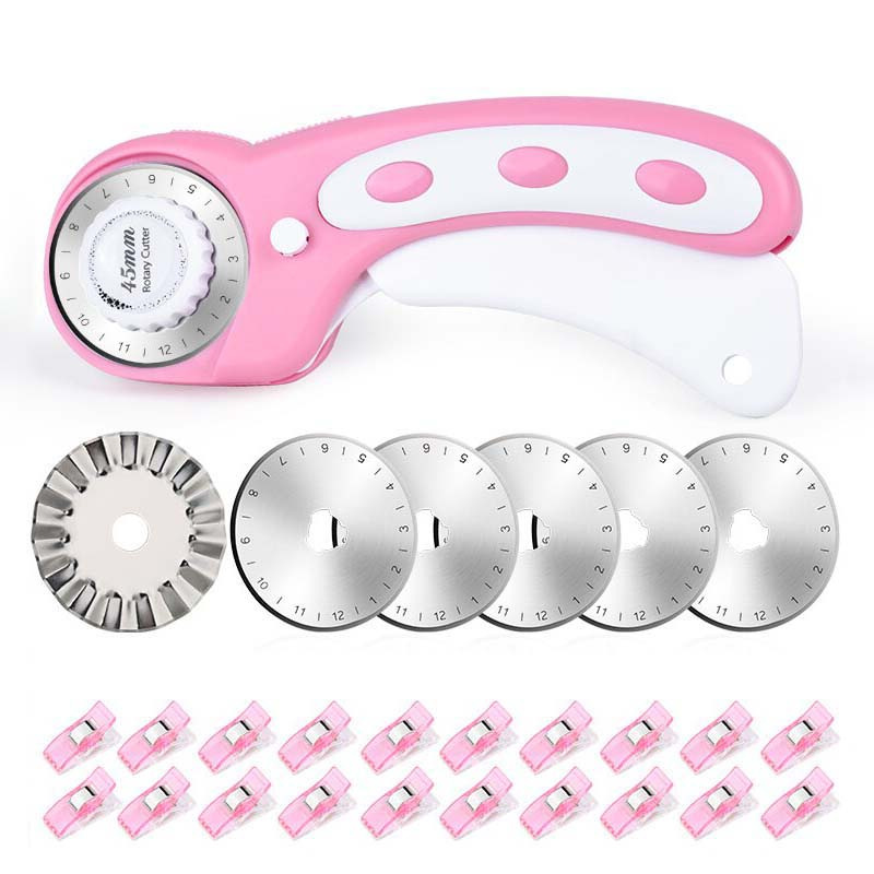 Rotary Cutter Set Roze - Quilt - Rotary Cutter For Fabric 45Mm recensie en prijs